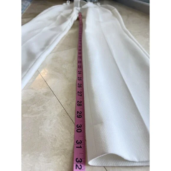🤍 White House Black Market Winter White Flat-Front Dress Pants – Size 8 - Picture 8 of 8